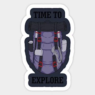 time to explore Sticker